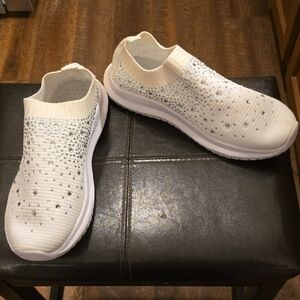 Elegant White Slip-On Sneakers